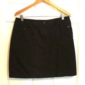 Ann Taylor Loft black denim skirt